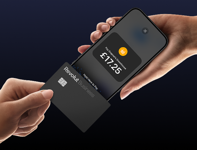 Paiement sans contact sur un iPhone avec Revolut Business